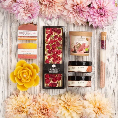 piękny zestaw do domowego spa